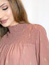 Gold Diamond Mauve Chiffon Blouse